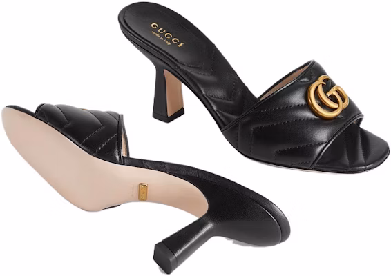 (Women) Gucci Marmont Double G slide sandal 'Black' 674839-BKO00-1000 Details for (Women) Gucci Marmont Double G slide sandal 'Black' 674839-BKO00-1000
