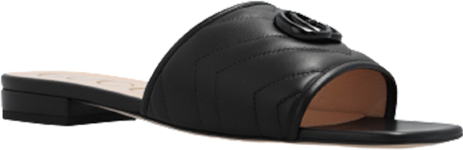 (W) Gucci Marmont Double G Sandal 'Hitam' 739128-BKO60-1000 Lookbook (W) Gucci Marmont Double G Sandal 'Hitam' 739128-BKO60-1000