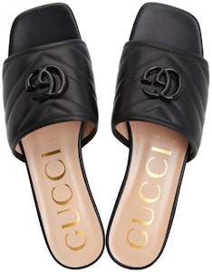 (W) Gucci Marmont Double G Sandal 'Hitam' 739128-BKO60-1000 Purchase (W) Gucci Marmont Double G Sandal 'Hitam' 739128-BKO60-1000