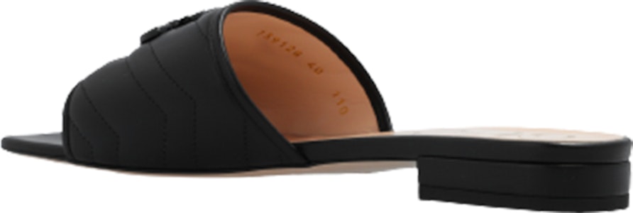 (W) Gucci Marmont Double G Sandal 'Hitam' 739128-BKO60-1000 Details for (W) Gucci Marmont Double G Sandal 'Hitam' 739128-BKO60-1000