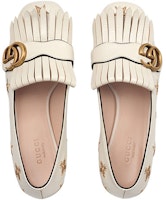 (W) Gucci Marmont Kulit Bordir Hak Sedang 'Bee Star-Putih' 551548-D3V00-9022 Shop (W) Gucci Marmont Kulit Bordir Hak Sedang 'Bee Star-Putih' 551548-D3V00-9022