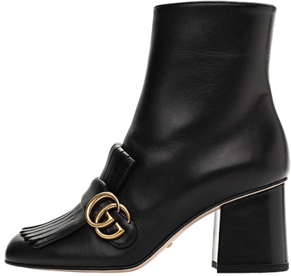 (Women) Gucci Marmont GG Suede Ankle Boots 'Black Leather' 408210-C9D00-1000 Buy (Women) Gucci Marmont GG Suede Ankle Boots 'Black Leather' 408210-C9D00-1000