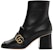 (W) But Kasut Buku Lali Gucci Marmont GG Suede 'Kulit Hitam' 408210-C9D00-1000