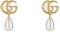 Buy (Women) GUCCI Marmont Gold Logo Design Metal Stud Earrings for Women. 815307I46208078