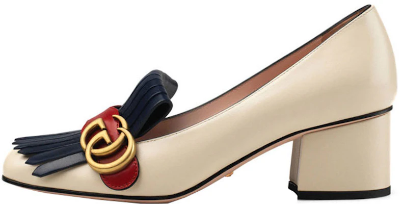 (Women) Gucci Marmont High Heels 'Ivory Tassel' 408208-C9DN0-9574 Buy (Women) Gucci Marmont High Heels 'Ivory Tassel' 408208-C9DN0-9574