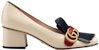 (W) Gucci Marmont Tumit Tinggi 'Ivory Tassel' 408208-C9DN0-9574