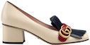Order (W) Gucci Marmont Tumit Tinggi 'Ivory Tassel' 408208-C9DN0-9574