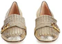 Shop (W) Escarpins Métalliques Gucci Marmont à Talon Moyen ''Platine'' 453480-DKT00-7100
