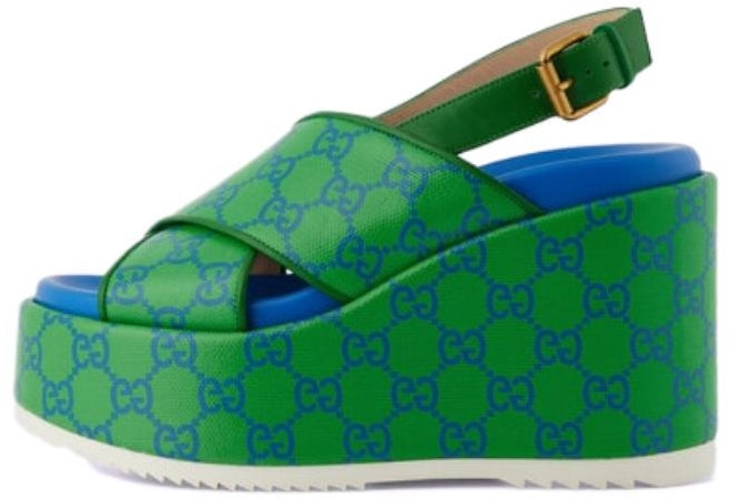 women-gucci-marmont-sandal-green