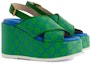 Order (W) Sandal Platform Gucci GG Supreme 'Hijau Biru' 734908-FABK1-8650