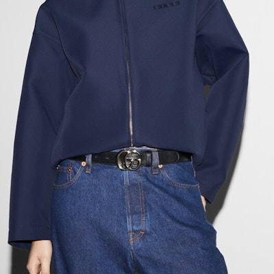 (W) GUCCI Marmont系列黑色真皮3CM雙G扣皮帶 6258390AAA51000 Shop (W) GUCCI Marmont系列黑色真皮3CM雙G扣皮帶 6258390AAA51000