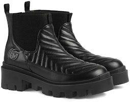 (W) But Chelsea Gucci Matelassé 'Triple Black'. 643958-DH7D0-1000 Lookbook (W) But Chelsea Gucci Matelassé 'Triple Black'. 643958-DH7D0-1000