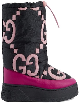 (Women) Gucci Maxi GG Boot 'Black Pink Matelassé' 721085-FAAWE-1082 Order (Women) Gucci Maxi GG Boot 'Black Pink Matelassé' 721085-FAAWE-1082