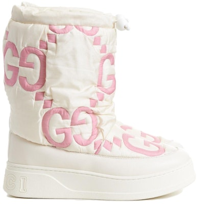(Women) Gucci Maxi GG Boot 'White Pink Matelassé' 733209-FAAWE-8946 Order (Women) Gucci Maxi GG Boot 'White Pink Matelassé' 733209-FAAWE-8946