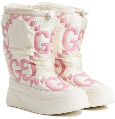 (Women) Gucci Maxi GG Boot 'White Pink Matelassé' 733209-FAAWE-8946 Lookbook (Women) Gucci Maxi GG Boot 'White Pink Matelassé' 733209-FAAWE-8946