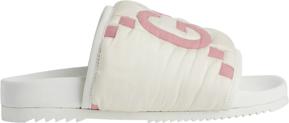 (Women) Gucci Maxi GG Slide Sandal 'White Pink Matelassé' 'White Pink Matelassé' 700326-UWI20-8944 Buy (Women) Gucci Maxi GG Slide Sandal 'White Pink Matelassé' 'White Pink Matelassé' 700326-UWI20-8944