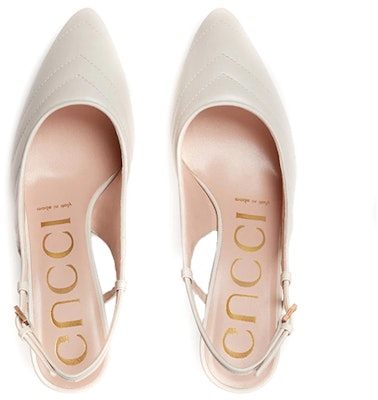 (W) Gucci Metalasse Sling Back 'Putih' 659471-BKO00-9050 Lookbook (W) Gucci Metalasse Sling Back 'Putih' 659471-BKO00-9050