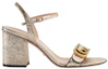 Lookbook (W) グッチメタリックレザーサンダル (Gucci metarikku rezaa sandaru) 453379-DKT00-7100