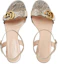 Purchase (W) グッチメタリックレザーサンダル (Gucci metarikku rezaa sandaru) 453379-DKT00-7100