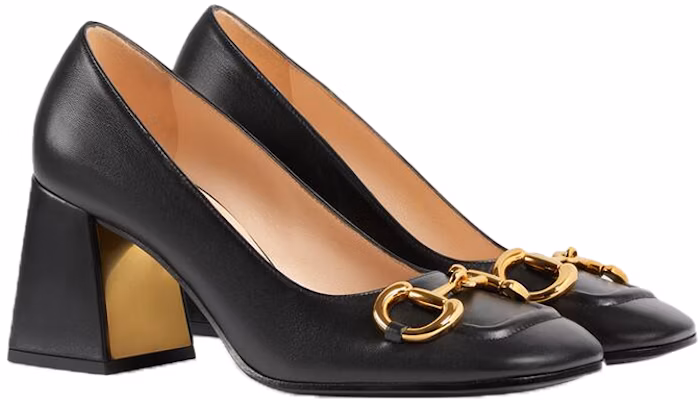 (W) Gucci Kasut Tumit Sederhana dengan Horsebit 'Kulit Hitam' 643886-C9D00-1000 Order (W) Gucci Kasut Tumit Sederhana dengan Horsebit 'Kulit Hitam' 643886-C9D00-1000
