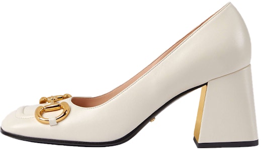 (W) Gucci Sepatu Hak Sedang dengan Horsebit 'Kulit Putih' 643886-C9D00-9022 Buy (W) Gucci Sepatu Hak Sedang dengan Horsebit 'Kulit Putih' 643886-C9D00-9022