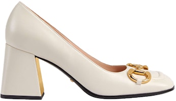 (W) 古驰中跟马衔扣白色皮革女士高跟鞋 643886-C9D00-9022 Order (W) 古驰中跟马衔扣白色皮革女士高跟鞋 643886-C9D00-9022