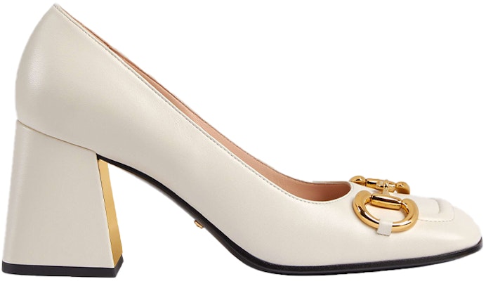 (Women) Gucci Mid-heel pump with Horsebit 'White Leather' 643886-C9D00-9022 Order (Women) Gucci Mid-heel pump with Horsebit 'White Leather' 643886-C9D00-9022