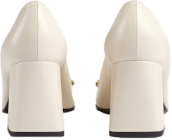 (W) 古驰中跟马衔扣白色皮革女士高跟鞋 643886-C9D00-9022 Purchase (W) 古驰中跟马衔扣白色皮革女士高跟鞋 643886-C9D00-9022