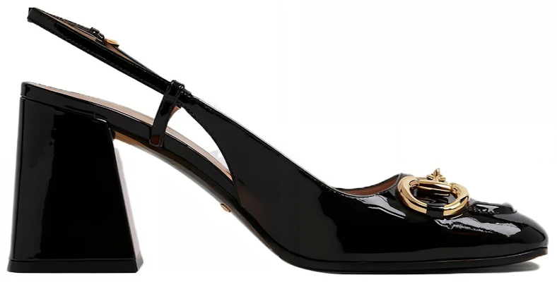 (W) Gucci Zapato Slingback Tacón Medio con Horsebit 'Cuero Negro' 643892-BNC00-1000 Order (W) Gucci Zapato Slingback Tacón Medio con Horsebit 'Cuero Negro' 643892-BNC00-1000
