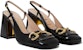 (W) Gucci Slingback Tumit Sederhana dengan Horsebit 'Hitam Kulit Hitam' 643892-BNC00-1000