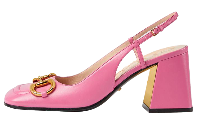 (Women) Gucci Mid-Heel Slingback with Horsebit 'Pink' 643892-C9D00-5609