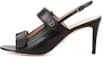 Buy (W) Gucci Mini Double G 'Sandal Toe-Loop Bertumit Tinggi Hitam' 655415-04JT0-1000