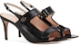 (W) Gucci Mini Double G 'Sandal Toe-Loop Bertumit Tinggi Hitam' 655415-04JT0-1000