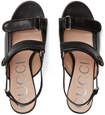 (W) Gucci Mini Double G 'Sandalias de Tacón Negro con Punta de Anillo' 655415-04JT0-1000 Lookbook (W) Gucci Mini Double G 'Sandalias de Tacón Negro con Punta de Anillo' 655415-04JT0-1000