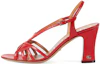 Buy (Women) Gucci Mini Double G High Heel Sandals 'Red Fashion' 656385-DMBT0-6549