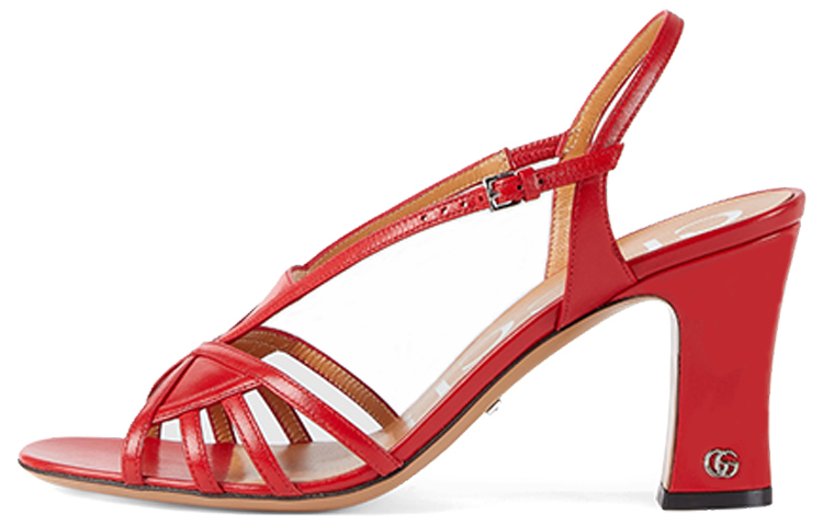 (Women) Gucci Mini Double G High Heel Sandals 'Red Fashion' 656385-DMBT0-6549