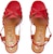 (W) Sandal Tumit Tinggi Gucci Mini Double G 'Merah Fesyen' 656385-DMBT0-6549