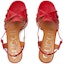 Lookbook (W) Sandal Tumit Tinggi Gucci Mini Double G 'Merah Fesyen' 656385-DMBT0-6549