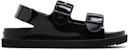 (W) Sandal Gucci Mini Double G 'Hitam' 660243-J8700-1000