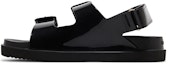 Lookbook (W) Sandal Gucci Mini Double G 'Hitam' 660243-J8700-1000