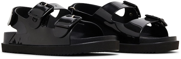 (W) グッチ ミニ ダブルG サンダル (ブラック) 660243-J8700-1000 Cheap (W) グッチ ミニ ダブルG サンダル (ブラック) 660243-J8700-1000