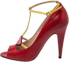 (Women) Gucci Molina Lips T-Strap Sandal 'Red Embroidery' 431027-CQXH0-6479 (Women) Gucci Molina Lips T-Strap Sandal 'Red Embroidery' 431027-CQXH0-6479