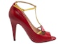Order (Women) Gucci Molina Lips T-Strap Sandal 'Red Embroidery' 431027-CQXH0-6479