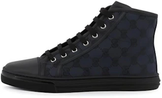(Women) Gucci Monogram Canvas High Top 'Black' 426186-KQWM0-1948 (Women) Gucci Monogram Canvas High Top 'Black' 426186-KQWM0-1948