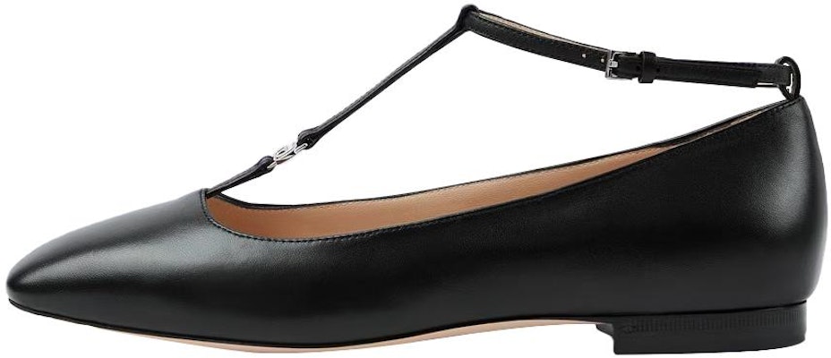 (Women) Gucci Monogram Leather Ballet Flats 'Black' 723449-BKO00-1000 Buy (Women) Gucci Monogram Leather Ballet Flats 'Black' 723449-BKO00-1000