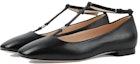 Order (W) Gucci Flat Ballerina Kulit Monogram 'Hitam' 723449-BKO00-1000