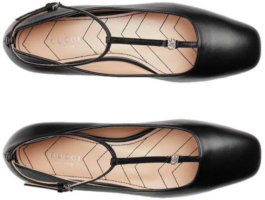 (W) Gucci Sepatu Balet Kulit Monogram 'Hitam' 723449-BKO00-1000 Lookbook (W) Gucci Sepatu Balet Kulit Monogram 'Hitam' 723449-BKO00-1000