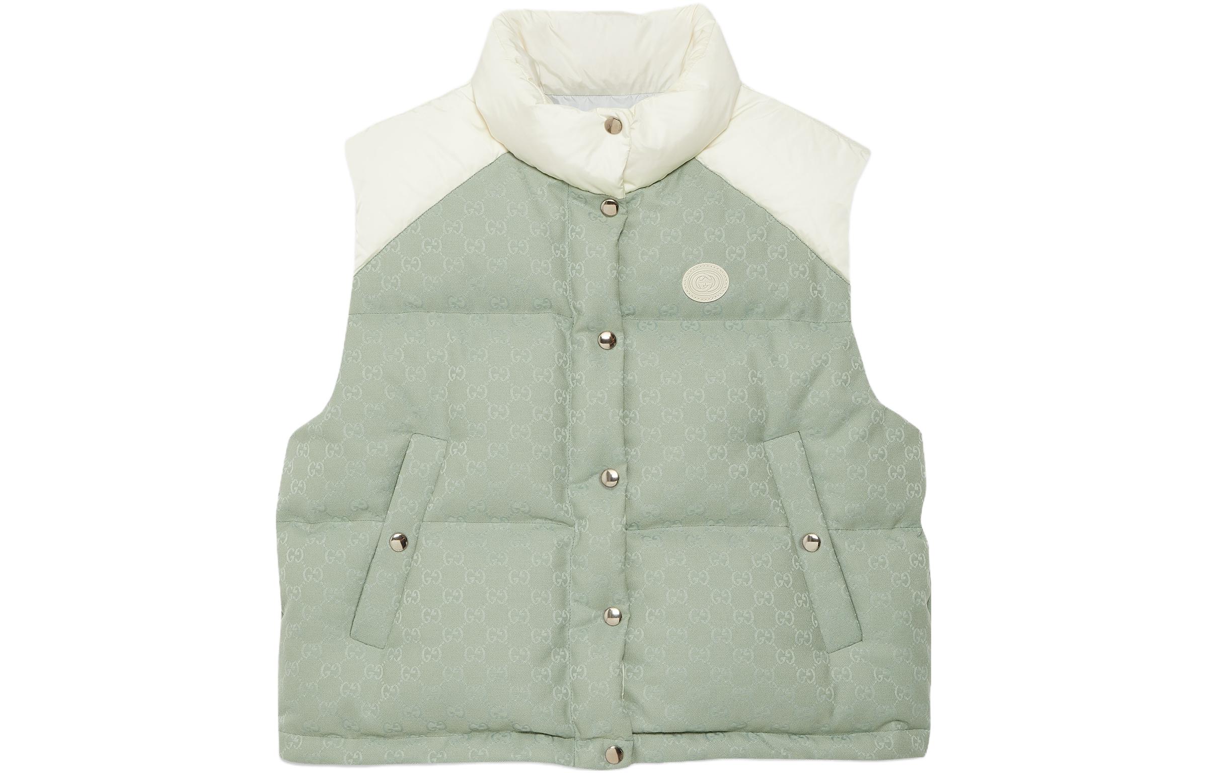 (Women) Gucci Monogram Print Sleeveless Down Vest 774910-Z9AAT-4735