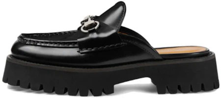 (Women) Gucci Mule with Horsebit 'Black Leather' 764207-DS800-1000 (Women) Gucci Mule with Horsebit 'Black Leather' 764207-DS800-1000
