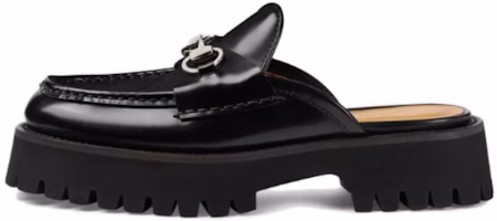 (Women) Gucci Mule with Horsebit 'Black Leather' 764207-DS800-1000 (Women) Gucci Mule with Horsebit 'Black Leather' 764207-DS800-1000